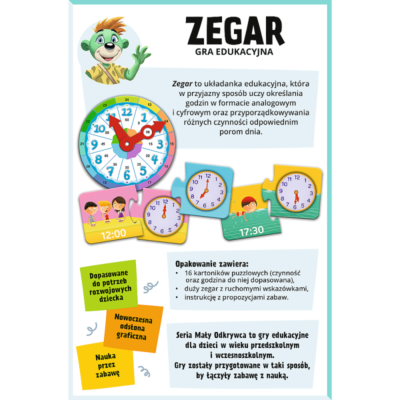 GRA TREFL ZEGAR - MAŁY ODKRYWCA