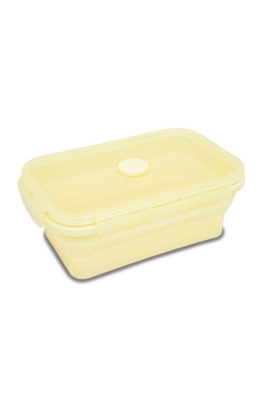 ŚNIADANIÓWKA SILIKONOWA CP - 800 ml - PASTEL / POWDER YELLOW