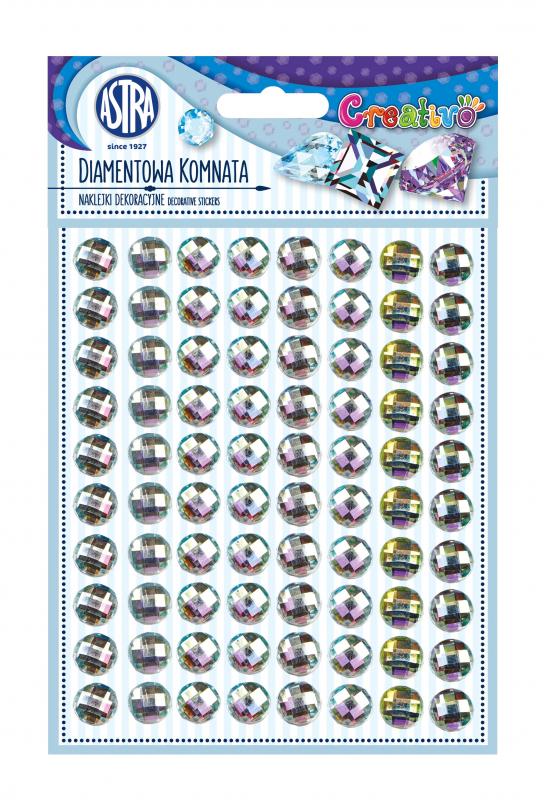 NAKLEJKI SREBRNE DIAMENTOWA KOMNATA