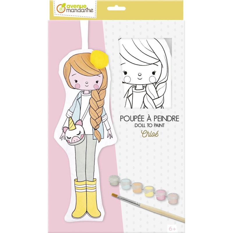 LALKA CHLOE Z MATERIAŁU DO POMALOWANIA