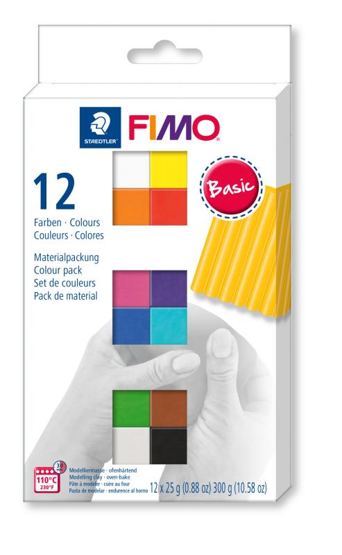 ZESTAW FIMO SOFT KOLORY BASIC 12X25G ST