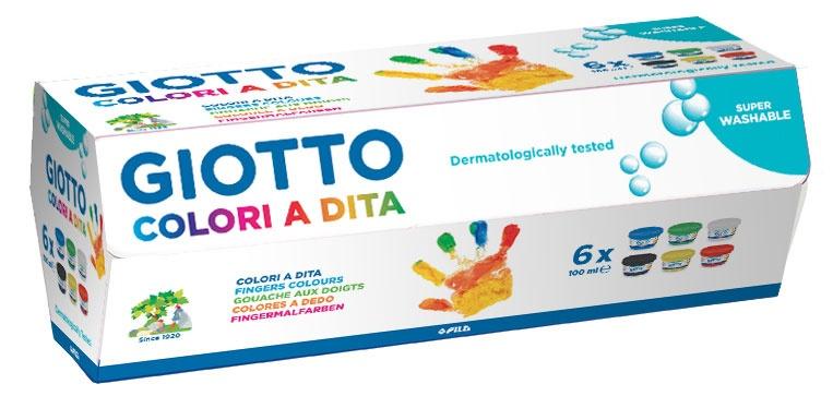 FINGER PAINT 6X100ML GIOTTO