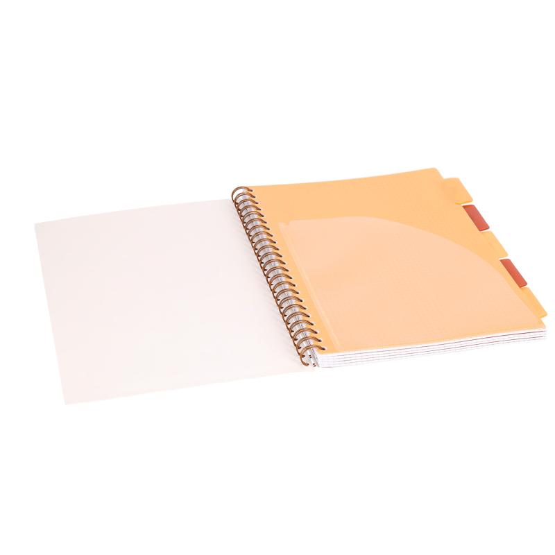 KOŁOZESZYT A4/100# AFRYKA PASTELOWY BEŻOWY 80G STRIGO