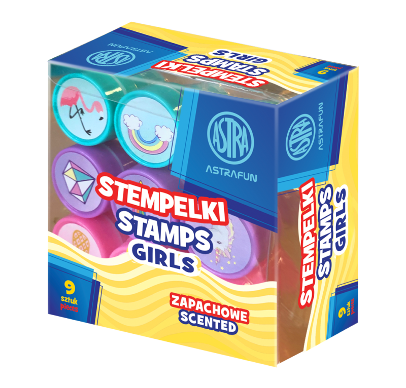 STEMPELKI ZAPACHOWE ASTRAFUN GIRLS - 9 szt