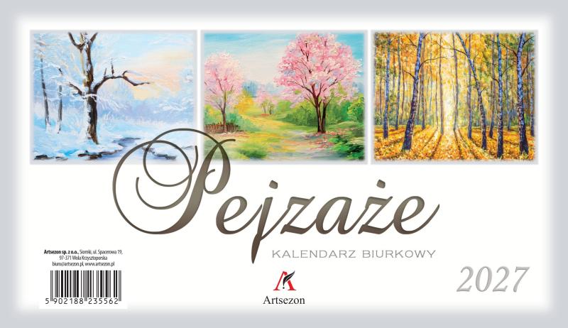 KALENDARZ BIURKOWY A5 ZE ZDJĘCIEM 19,5X11 2027
