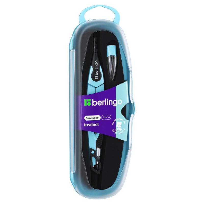 CYRKIEL BERLINGO METALOWY NA GRAFITY INSTICT 13,5CM 2 ELEMENTY NIEBIESKI ETUI PLASTIKOWE