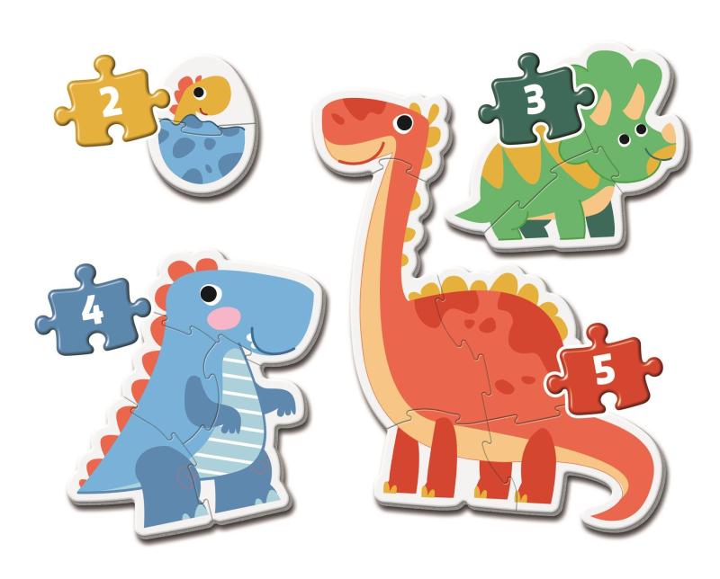 MOJE PIERWSZE PUZZLE DINOZAURY
