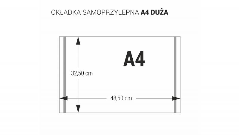 OKŁADKA A4 DUŻA PODRUK SAMOPRZYLEPNA A'25