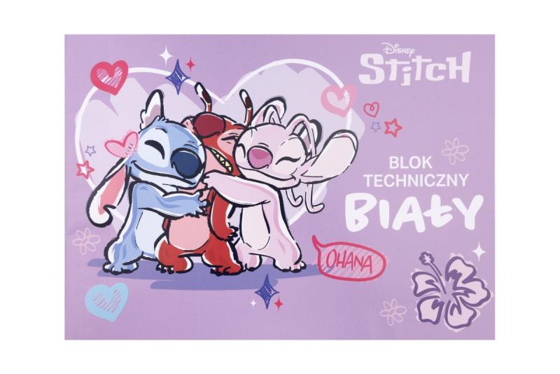 BLOK TECHNICZNY A4/10 BIAŁY BENIAMIN STITCH