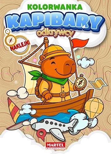 KSIĄŻECZKA KOLOROWANKA ODKRYWCY KAPIBARY Z NAKLEJKAMI