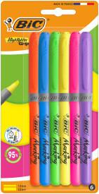 ZAKREŚLACZ BIC HIGHLIGHTER GRIP MIX NEON BL6