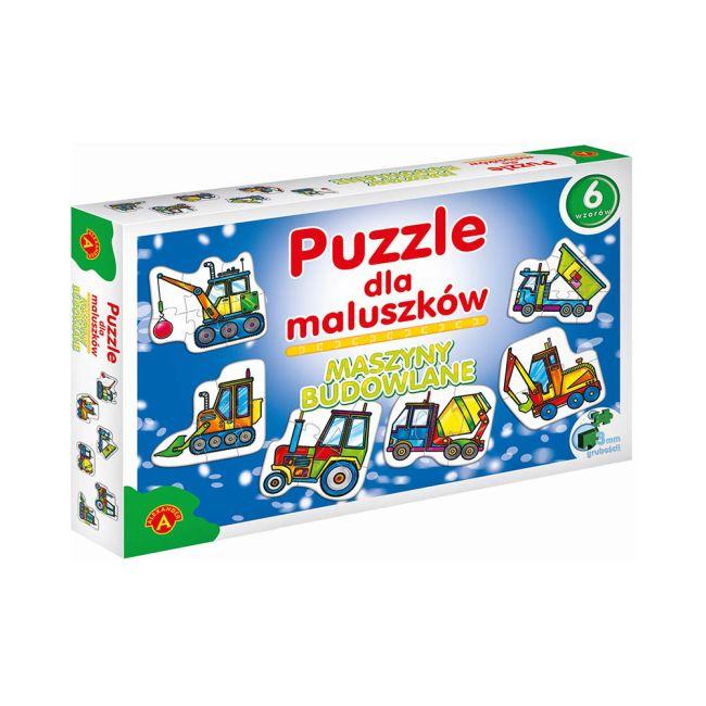 PUZZLE DLA MALUSZKÓW MASZYNY BUDOWLANE