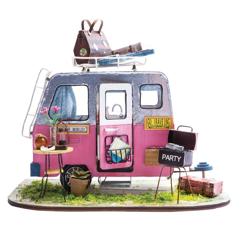 ZESTAW MODELARSKI KIDS CREATIVE MINIATUROWY DOMEK HAPPY CAMPER