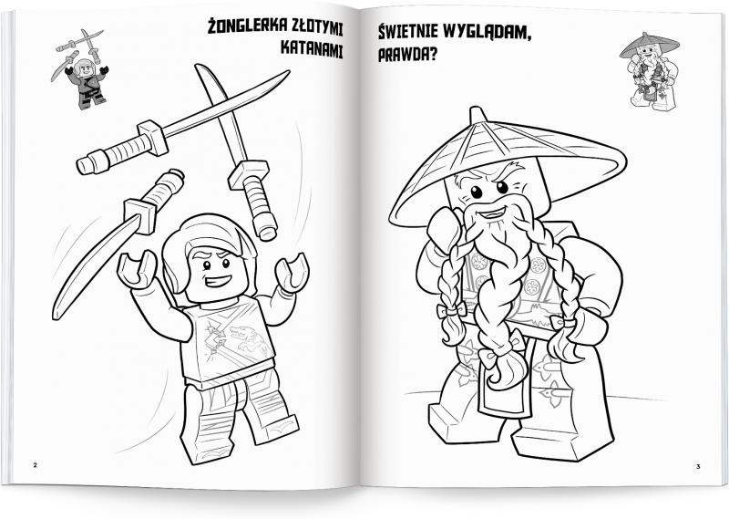 KSIĄŻECZKA LEGO NINJAGO. KOLOROWANKA Z NAKLEJKAMI