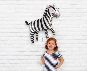 BALON FOLIOWY ZEBRA 80X78CM
