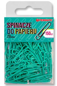 SPINACZE DO PAPIERU 28 MM ZIELONONIEBIESKIE PENMATE
