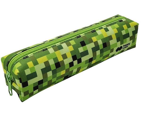 PIÓRNIK SASZETKA PIXI GREEN PROSTOKĄTNA MAŁA Z 1 ZAMKIEM HAPPY COLOR