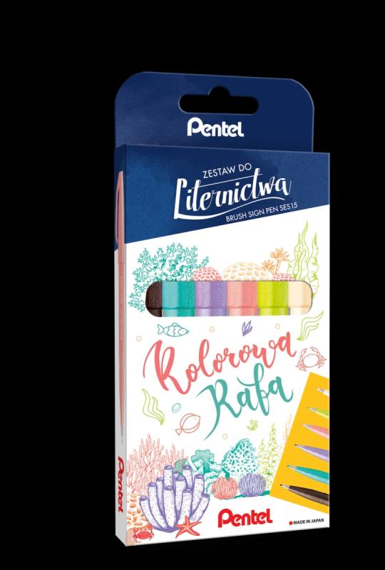 ZESTAW PISAKÓW BRUSH SIGN PEN A6 KOLOROWA RAFA