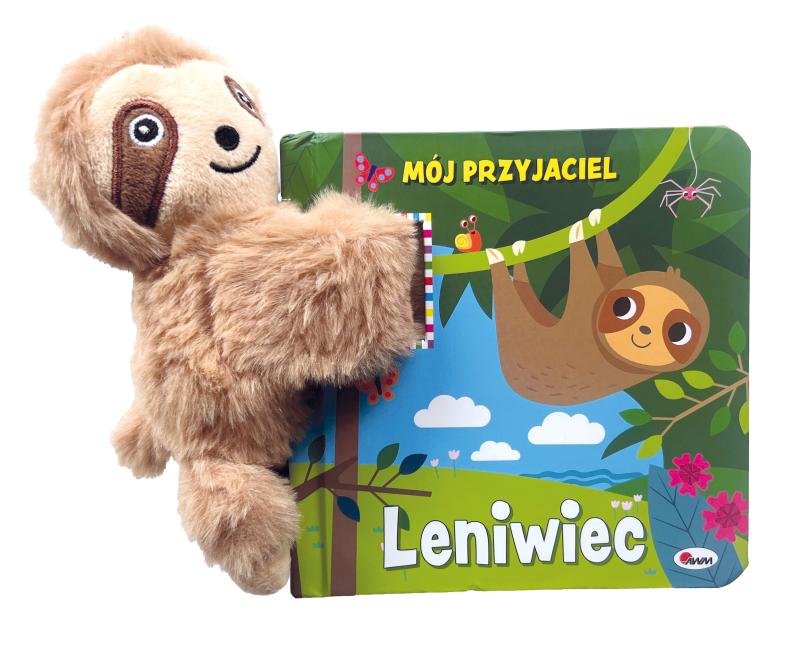 KSIĄŻECZKA MÓJ PRZYJACIEL LENIWIEC Z MASKOTKĄ