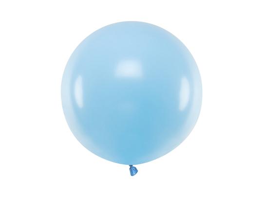 BALON OKRĄGŁY 60CM PASTEL BABY BLUE