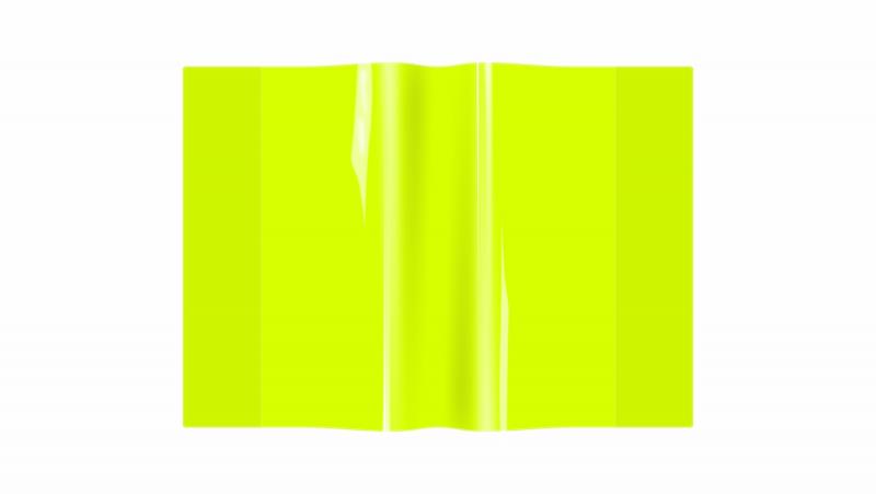 OKŁADKA A5 ZESZYTOWA PVC NEON ŻÓŁTY