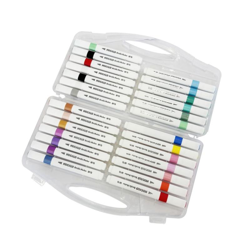 MARKER AKRYLOWY MOCALO ERGO 24+4 KOLORY MG