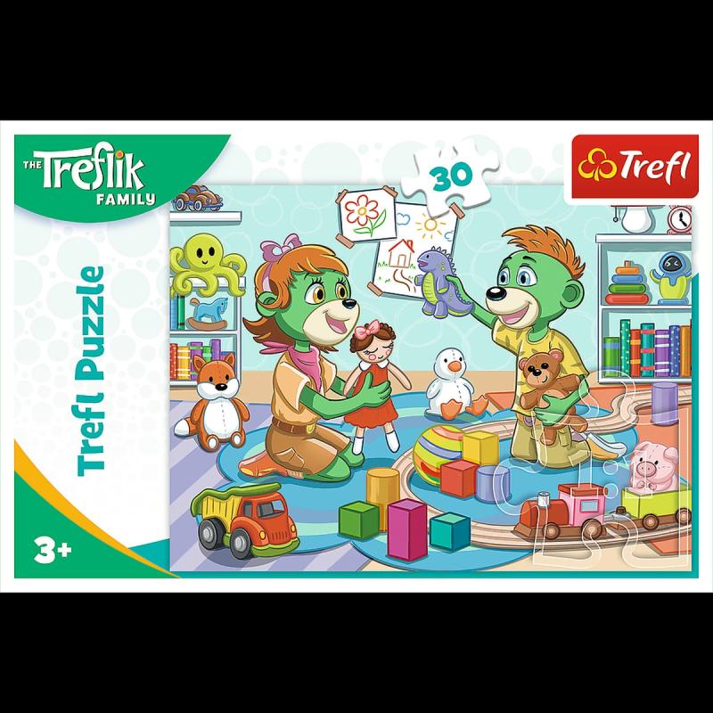 PUZZLE 30 TREFL RADOSNA RODZINA TREFLIKÓW