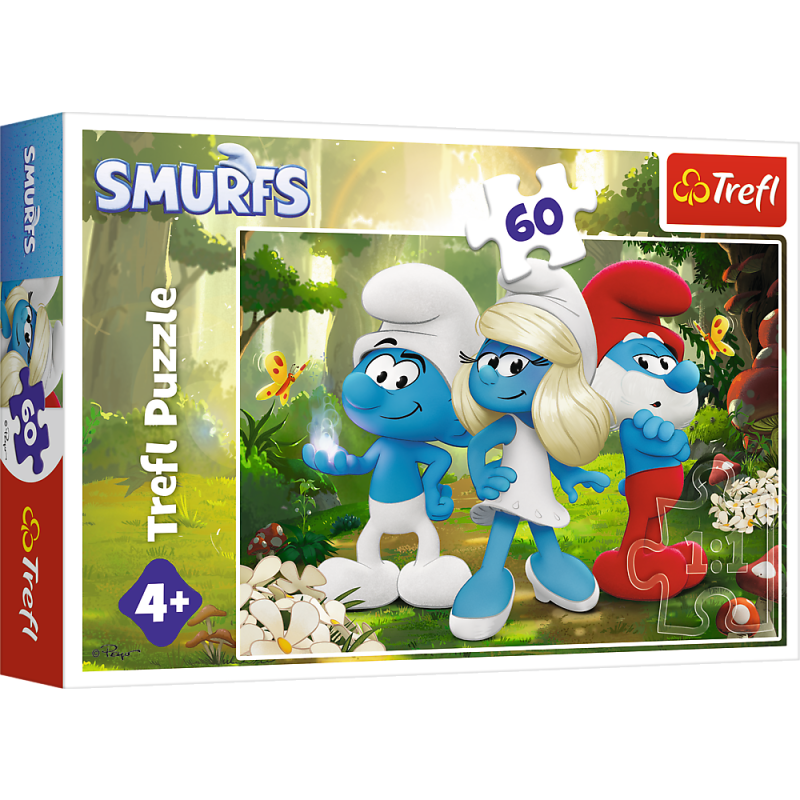PUZZLE 60 TREFL ZACZAROWANY LAS SMERFY