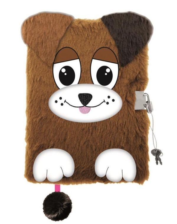 PAMIĘTNIK Z KŁÓDKĄ 3D WŁOCHACZ DOGGIE A5/96