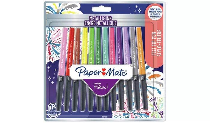 PISAKI PAPER MATE FLAIR METALLIC 12KOL BLISTER