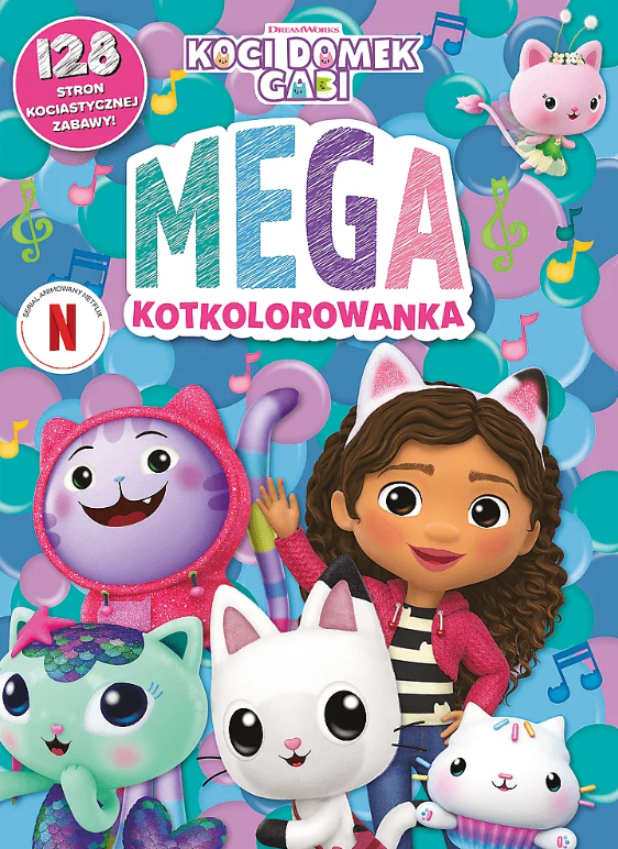 KSIĄŻECZKA TREFL KSIĄŻECZKA AKTYWIZUJĄCA KOCI DOMEK GABI. MEGA KOTKOLOROWANKA
