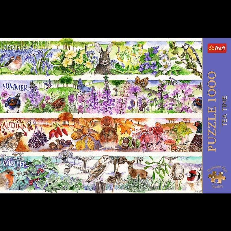 PUZZLE 1000 TREFL TEA TIME CZTERY PORY ROKU PREMIUM PLUS