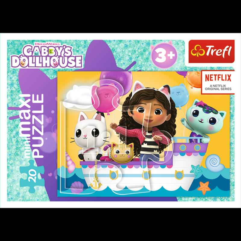 PUZZLE 20 TREFL MINIMAXI KOLOROWY DZIEŃ GABBI