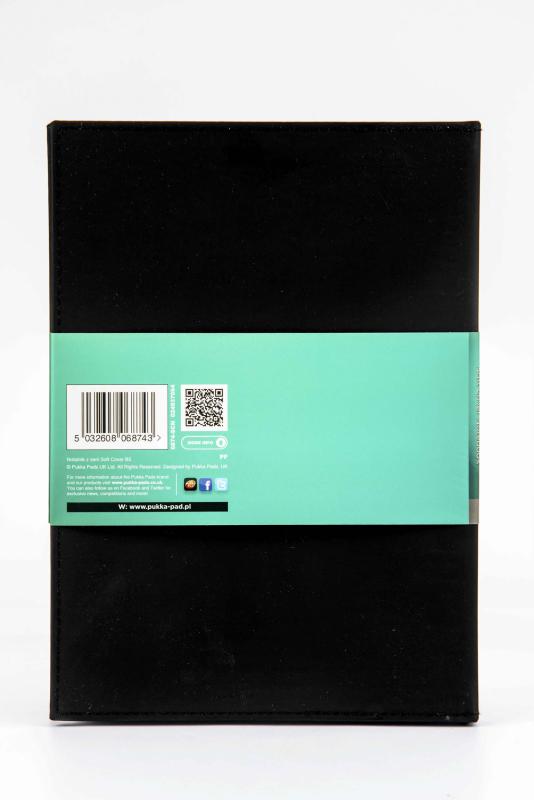 NOTATNIK B5# SERIA SOFT COVER czarny