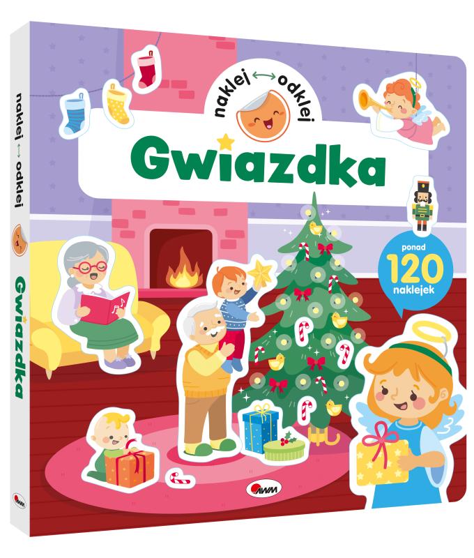 KSIĄŻECZKA NAKLEJ ODKLEJ GWIAZDKA #ŚWIĘTA