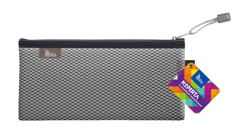 KOPERTA 24X12CM Z SUWAKIEM METALOWYM CZARNA
