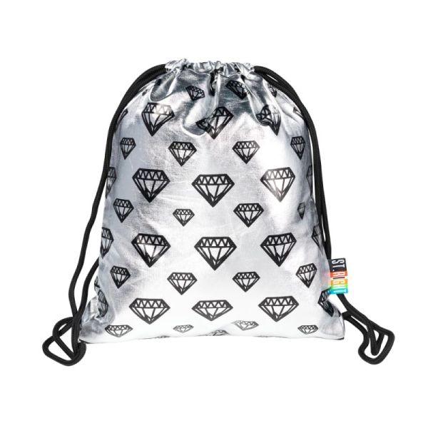 PLECAK NA SZNURKACH SO-11 SILVER DIAMONDS mkmk