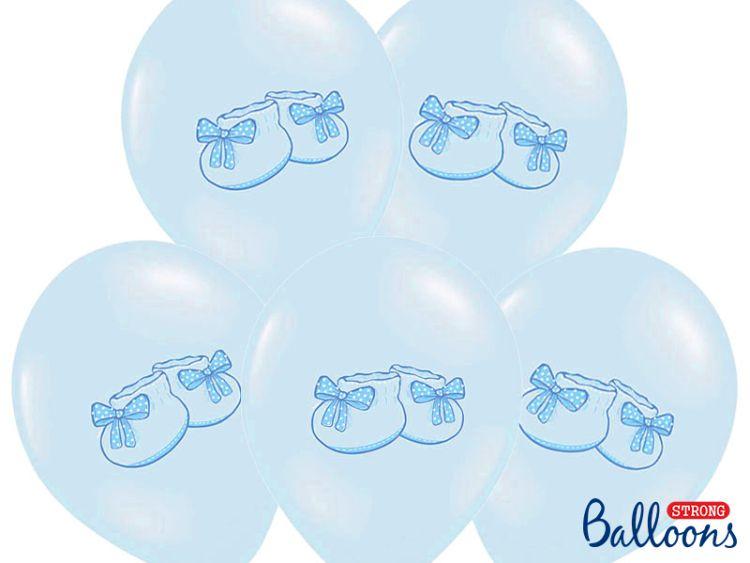 BALONY BUCIK BABY BLUE PASTEL 30CM A'50