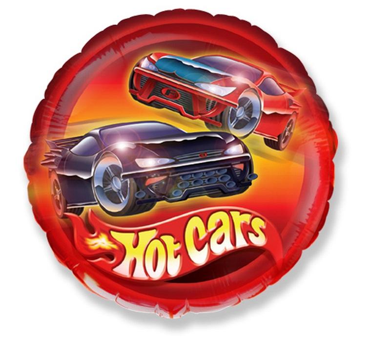 BALON FOLIOWY 18' FX SAMOCHODY HOT CARS (OKRĄGŁY)