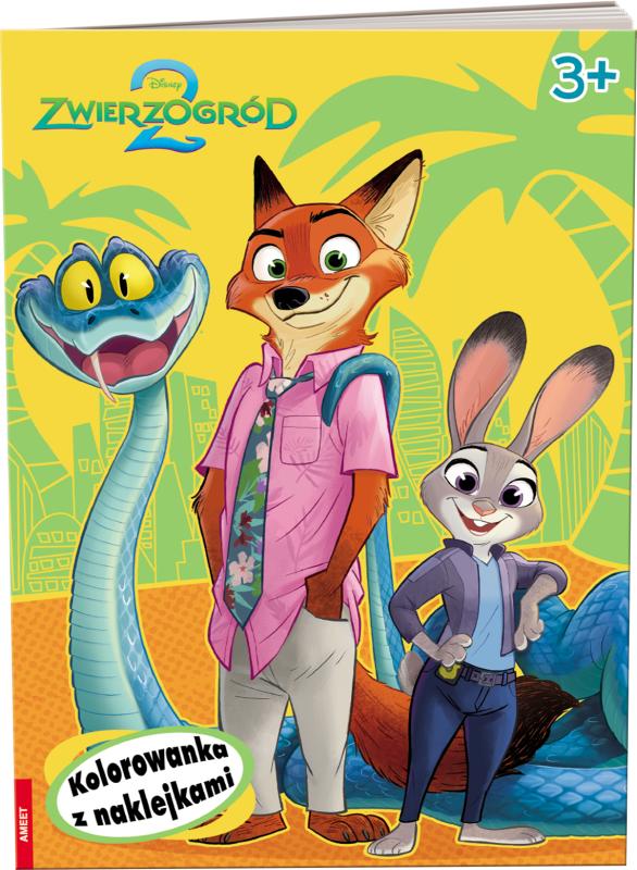 KSIĄŻECZKA DISNEY ZWIERZOGRÓD 2. KOLOROWANKA Z NAKLEJKAMI