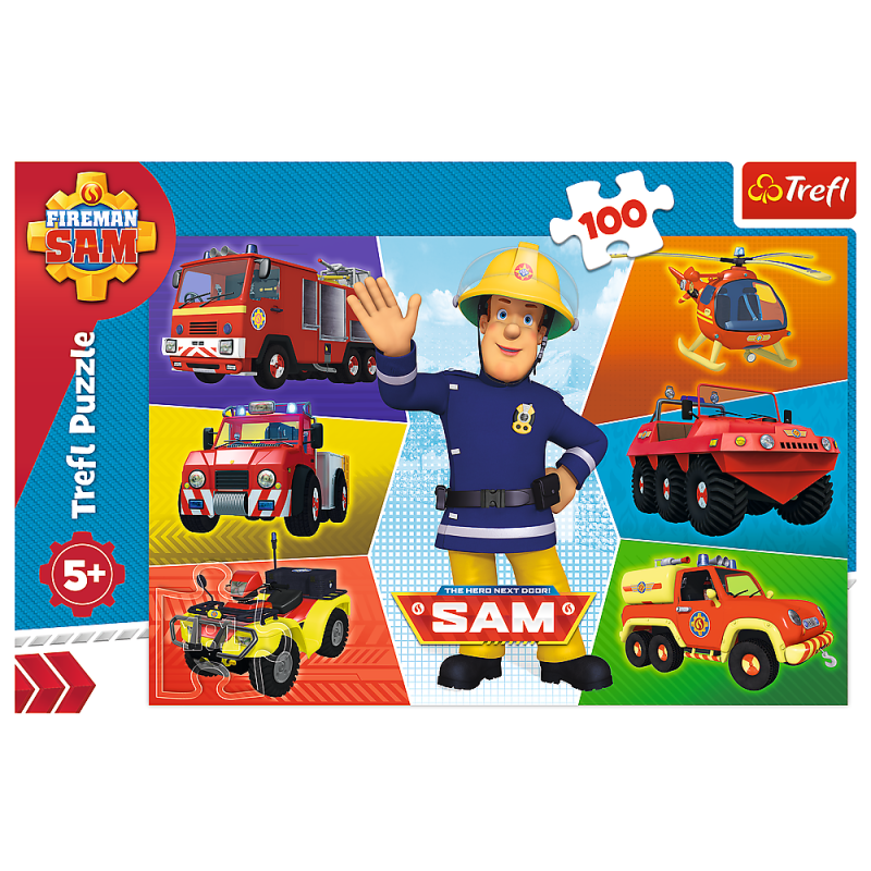PUZZLE 100 TREFL POJAZDY STRAŻKA SAMA