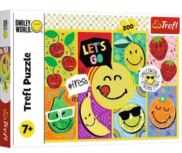 PUZZLE 200 TREFL WESOŁY SMILEY