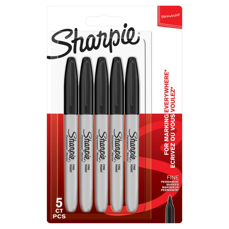 MARKER PERMANENTNY CZARNY CIENKI A5 SHARPIE