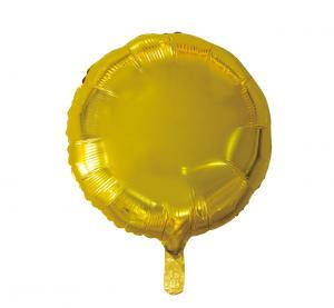 BALON FOLIOWY OKRĄGŁY ZŁOTY 18