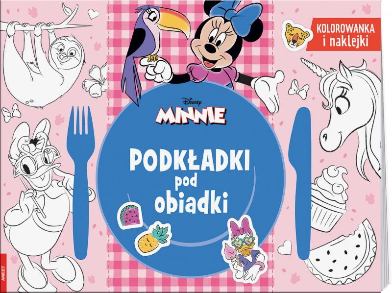 KSIĄŻECZKA MINNIE. PODKŁADKI POD OBIADKI