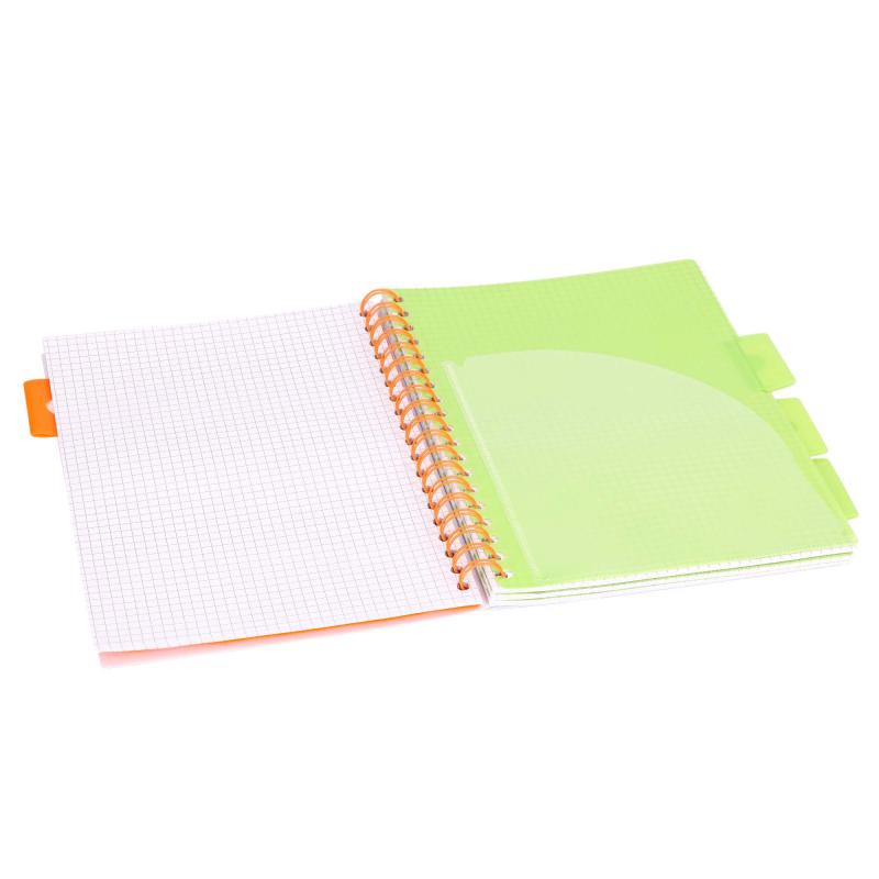 KOŁOZESZYT B5/100# NEON GRANATOWY 80G STRIGO