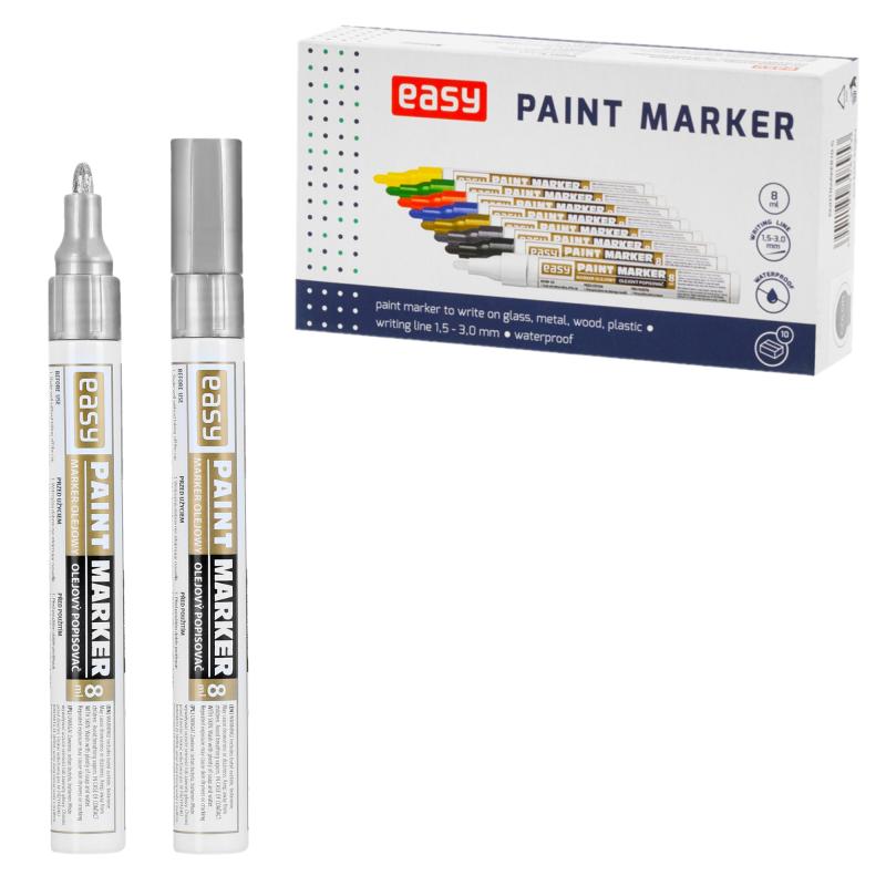 MARKER OLEJNY EASY SREBRNY A/10