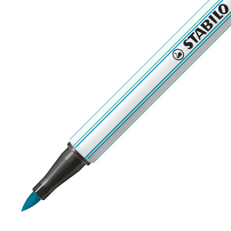 PISAKI STABILO 68 BRUSH JASNOBŁĘKITNY