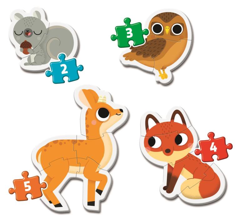 MOJE PIERWSZE PUZZLE FOREST ANIMALS