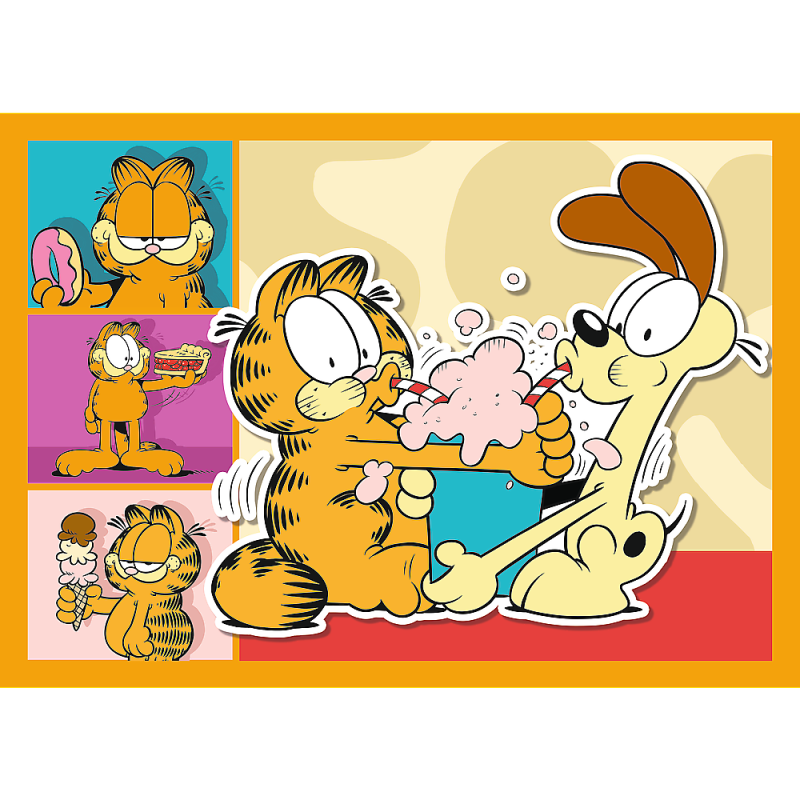 PUZZLE 4W1 TREFL GARFIELD KOCHA LAZANIE